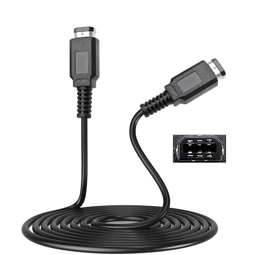 CUENSTOP GBC Link Cable, Link Cable for Game Boy Color, 2 Player Game Link Cable for Nintendo Gameboy Color/Pocket/Light, 3.9Ft