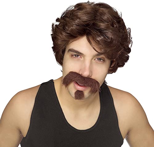 Rubie's mens Big John Wig, Moustache, and Goatee Party Supplies, Multicolor, One Size US