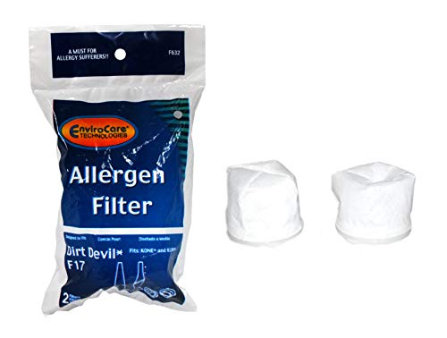 EnviroCare Allergen Filters Designed to Fit Dirt Devil F17 Hand Vacuums F632