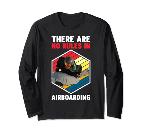 Airboarding Air cushion sled Airboard Winter sports Long Sleeve T-Shirt