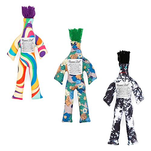 Dammit Doll - Classic Random Color, Stress Relief - Gag Gift - 3 Dolls