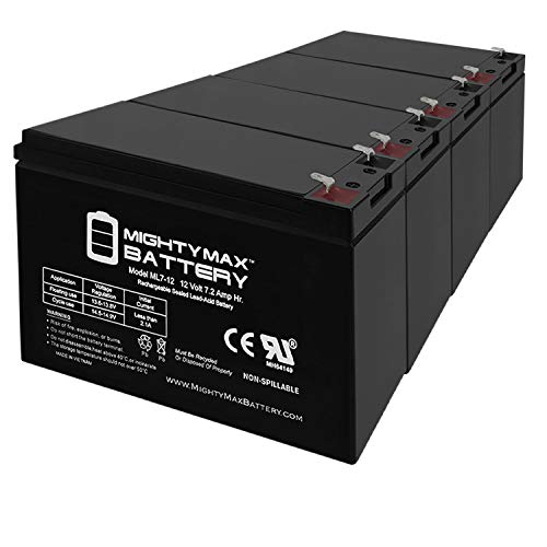 Mighty Max Battery 12V 7Ah SLA Replaces Exide Powerware 5115, FX2002, Plus 6-4 Pack