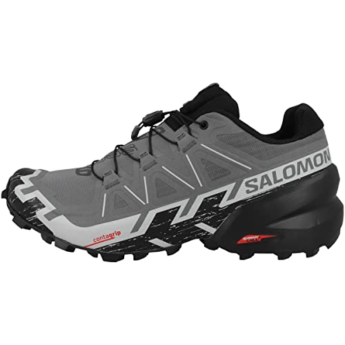 Salomon Men's Speedcross 6 Sneaker, Quiet Shade/Black/Pearl Blue, 11