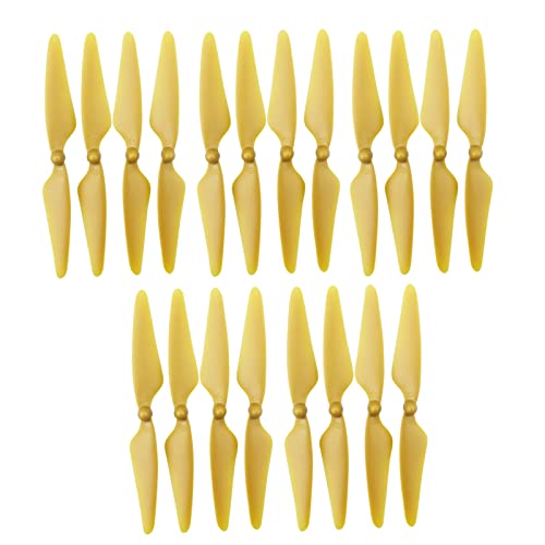 Fytoo 20PCS Propeller for Hubsan H501s H501A H501C H501M H501S W H501S Pro MJX B3 Bugs 3 B3H Bugs 3H F17 F100 HS700 D80 Quadcopter 20PCS Drone Propeller (Gold)