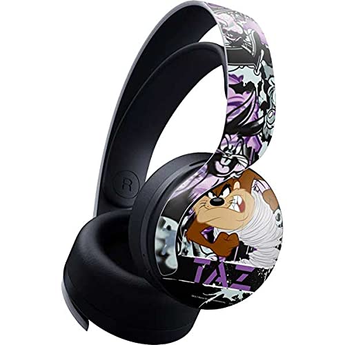 Skinit Decal Gaming Skin Compatible with Pulse 3D Wireless Headset for PS5 - Officially Licensed Warner Bros Splatter Paint Tasmanian Devil Design