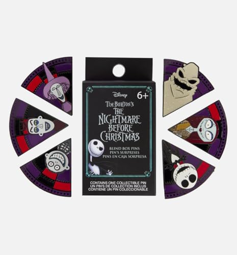 Loungefly DISNEY The Nightmare Before Christmas - Jack Skellington - OOGIE BOOGIE WHEEL BLIND BOX PINS - Disney - The Nightmare Before Christmas - Blind Box Enamel Pins - Collectable Novelty Brooch