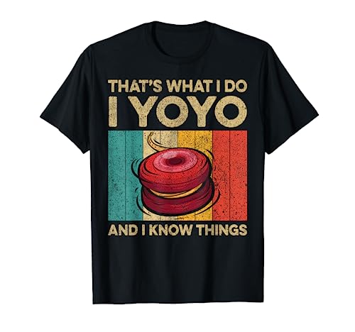 I Yoyo And I Know Things | Funny Vintage Yoyo T-Shirt