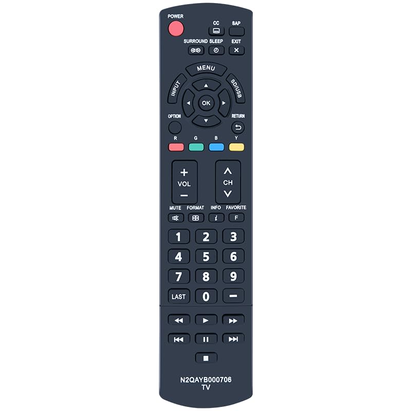 PZL N2QAYB000706 Replacement Remote Control fit for Panasonic LCD TV TC-L32X5 TC-P60U50 TC-60PU54 TC-P42X5 TC-P50U50 TC-P50X5 TC-50PU54