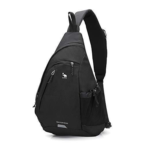 Kimlee OIWAS Sling Bag One Strap Backpack for Men, Crossbody Shoulder Bag Travel Hiking Daypack Casual Chest Bag for Walking Travel