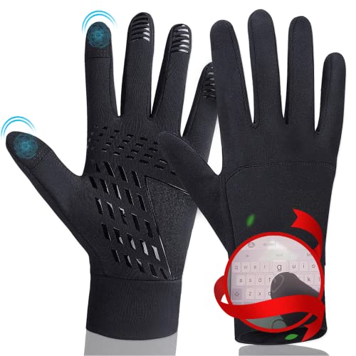 HSLGOVE Winter Gloves for Men Women, Upgraded Touchscreen Gloves, Cold Weather Thermal Warm Anti-Slip Glove for Running Driving Outdoor- Small