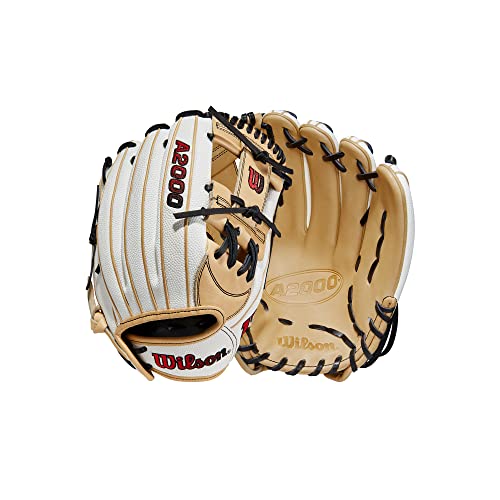 WILSON 2023 A2000 H12SS Fastpitch Glove - 12', Right Hand Throw, Infield, White/Blonde