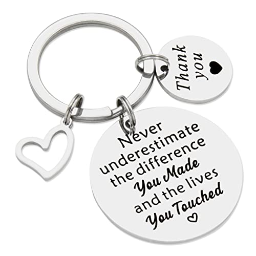 Thank you gift for Teacher Appreciate Gift for Physical Therapist Christmas Gift for Colleagues Coworker (Silver-Thankyoutouched)