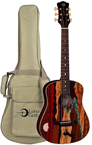 LUNA SAF VISTA STALLION Safari Vista Stallion A/E w/Gigbag Acoustic Guitar - Gloss Finish