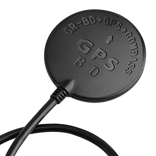 Deegoo-FPV GPS Compass Module+ NEO-M8N+ GPS BDS Module Precision APM Drone Control, GPS Receiver FPV Flight Control Pixhawk Navigation Module for APM PIX PX4, Compatible with APM Port I2C MWC