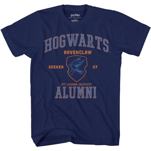 Harry Potter Ravenclaw Alumni Seeker Adult T-Shirt(LG, Navy)