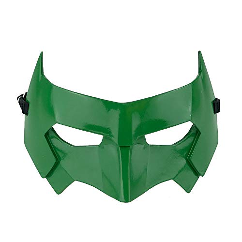 Green Lantern Mask Kyle Rayner Guardians Resin Eye Mask Cosplay Costume Halloween Super Hero Prop (Green L)