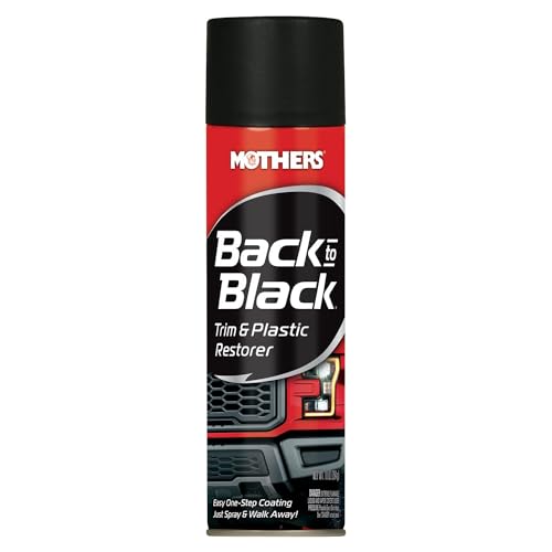 Mothers 06110 Back-to-Black Trim & Plastic Restorer Aerosol, 10 oz.