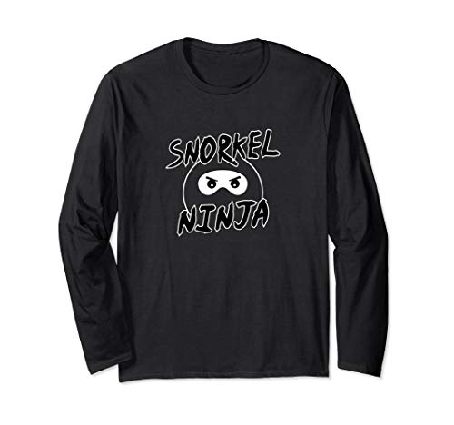 Snorkel Ninja – Novelty Snorkeling, Swimming Long Sleeve T-Shirt