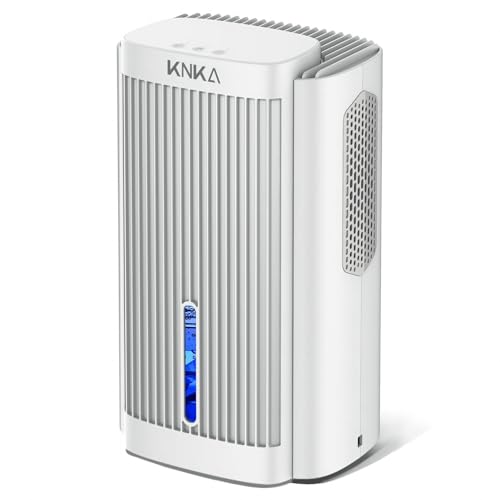 Dehumidifier,95 OZ Water Tank, (850 sq. ft) Quiet Dehumidifier for Basement, Bathroom, RV, Closet, Bedroom with Auto Shut Off, Sleep Mode,7 Colors LED Light, Dehumidifiers for Home (White）