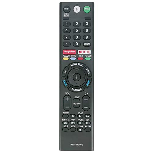 New RMF-TX300U Replacement Voice Remote Control Compatible with Sony Smart TV XBR-43X800E XBR-49X800E XBR-55X800E XBR-65X850E XBR-75X850E XBR-43X800D XBR-65X930D XBR-65X930EXBR-75X850D XBR-75X900E