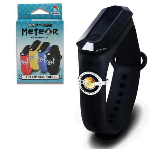 Brook Pocket Auto Catch Meteor - Auto Spin, Auto Catch and Collecting Items, with IP67 Waterproof and Dustproof Wristband, Bracelet Accessory, Auto Catcher (Glittering Black)
