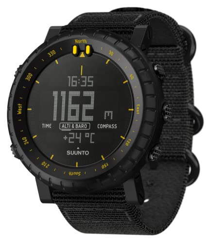 Suunto Core, Outdoor Sports Watch, Black Yellow, One Size