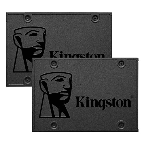 Kingston 120GB A400 SATA 3 2.5' Internal SSD SA400S37/120G - HDD Replacement for Increase Performance, Black - 2 Pack