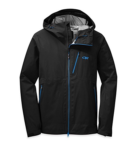Outdoor Research Men's Axiom Jacket, Black/Tahoe, Medium
