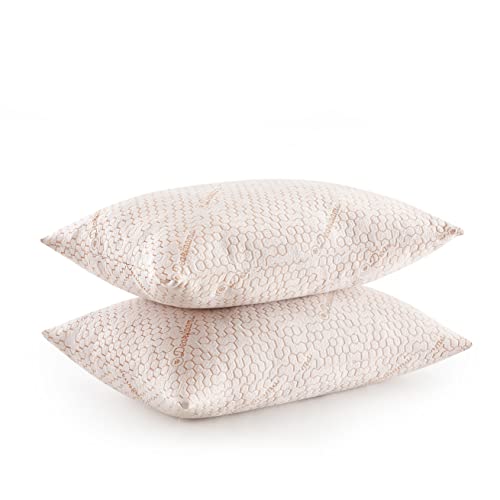 Dearfoams Copper Infused Knit Bed Pillows, Standard/Queen Size 20'x28', 2 Count
