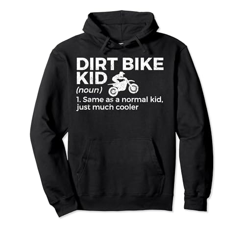 Dirt Bike Kid Definition Motocross Pullover Hoodie