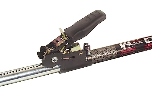 Keeper - Ratcheting Cargo Bar - Black/Silver, Adjustable From 40'-70'