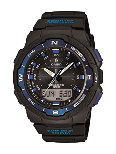 Casio Sports Japanese-Quartz Watch with Resin Strap, Black, 18 (Model: SGW500H-2BV)