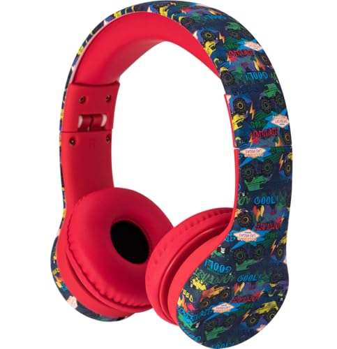 Snug Play+ Kids Headphones with Volume Limiting for Toddlers (Boys/Girls) - Monster Trucks