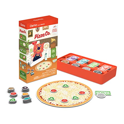 Osmo - Pizza Co. - Communication Skills & Math - Age 5 to 12 - Educational Learning Games - STEM Toy - Gifts for Kids, For iPhone, iPad or Fire Tablet, Age 5 6 7 8 9 10 11 12 (Osmo Base Required)