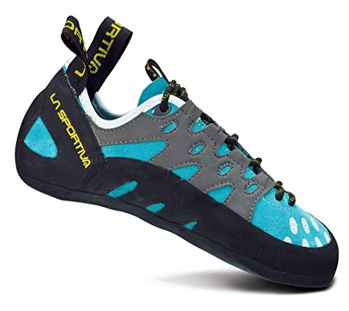 La Sportiva Women's TarantuLace Performance Rock Climbing Shoe, Turquoise, 43 M EU