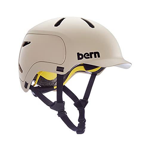 Bern Watts 2.0 Cycling Helmet, Matte Sand, Medium