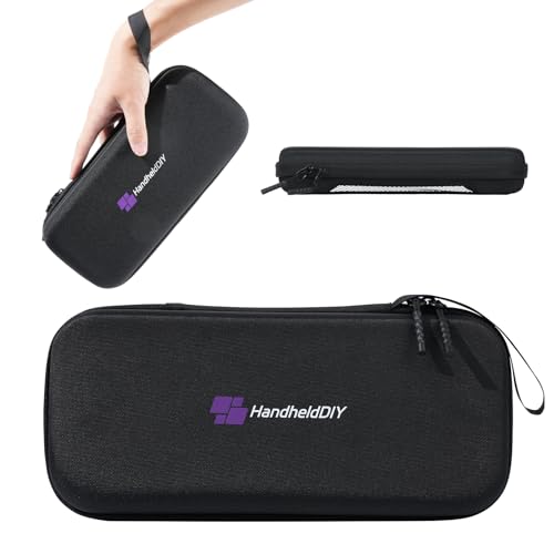 HandheldDIY Ultra Thin Carrying Bag for ROG Ally, 900D Grade Nylon with Back Mesh Pocket, Portable Case Pouch Storage Traveling Bag, Dust-proof, Anti-scratch, ROG Ally Accessories (Black)