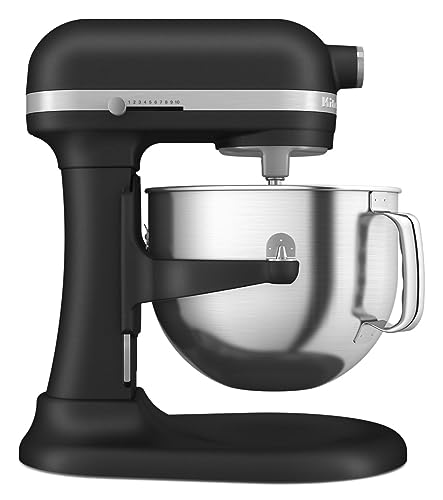 KitchenAid 7 Quart Bowl-Lift Stand Mixer, Cast Iron Black