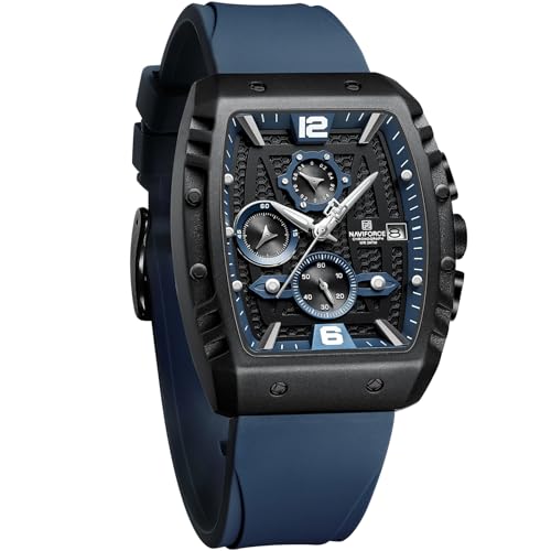 NAVIFORCE Men Quartz Watch Auto Date Week Business Dress Analog Wrist Watches BBE