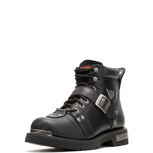 HARLEY-DAVIDSON FOOTWEAR Men's Brake Buckle Boot,Black,11 M
