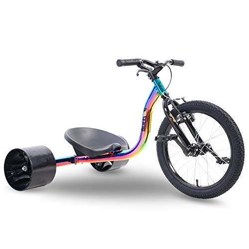 Sullivan Junior Drift Trike with 18” Front Wheel | Premium Quality Drift Bike with Rear Wheels and Powerful V-Brake | Multicolor Adjustable Seat Drift Trike for Adults | Suitable for Kids Aged 6 or Up