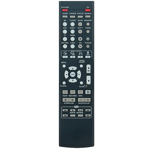 RC-1158 Replacement Remote Control Commander Compatible with Denon AV Receiver AVR-1312 AVR1312 DHT-1312XP DHT1312XP DHT-1312BA DHT1312BA 5.1ch A/V Surround Receiver