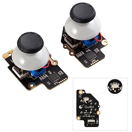 AKNES GuliKit Joysticks for Steam Deck (Type A & Type B), No Drifting, Hall Effect Sticks Replacement, Left/Right Thumb Grip Parts for Steam Deck Console-Electromagnetic Joystick (No Soldering)