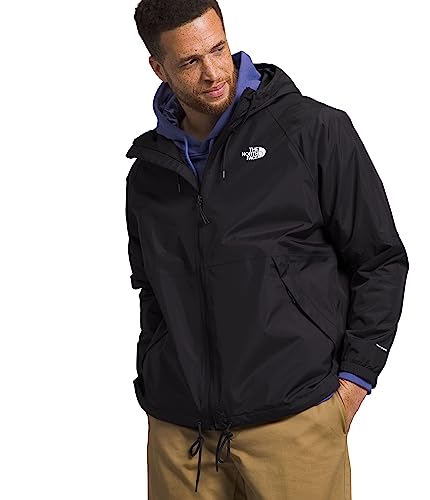 THE NORTH FACE Men's Waterproof Antora Rain Hoodie Jacket (Standard and Big Size), TNF Black, XX-Large