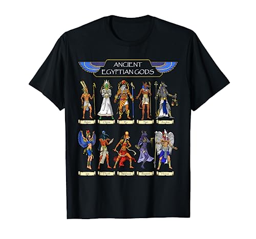 Egyptian Gods Ancient Mythology Pharaoh Anubis Thoth Horus T-Shirt