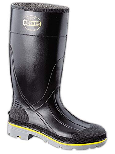 Honeywell Safety 75109-12 Servus XTP Chemical Resistant Men's Safety Hi Boot, Size-12, Black/Yellow/Grey (75109-BLM-120)