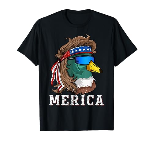 Patriotic Mallard Duck Hunting American Waterfowl Hunter T-Shirt