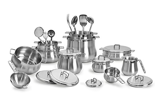 Barazzoni Tummy Battery 25Pz, Stainless Steel, Steel, 25 pz