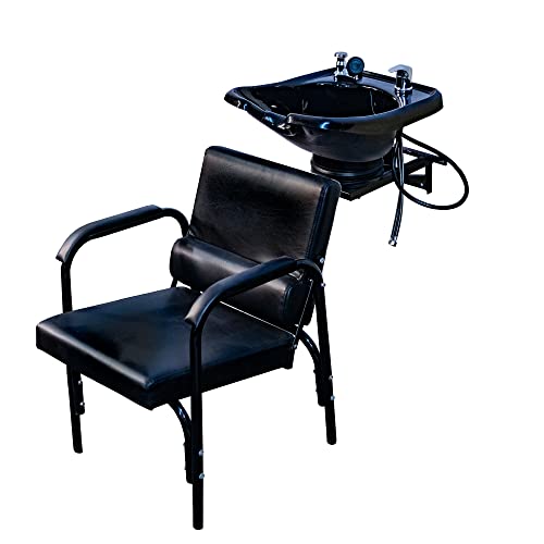 eMark Beauty Salon Backwash Shampoo Tilt Bowl Sink Wall Mounted Reclining Shampoo Chair TLC-B13WT-216B