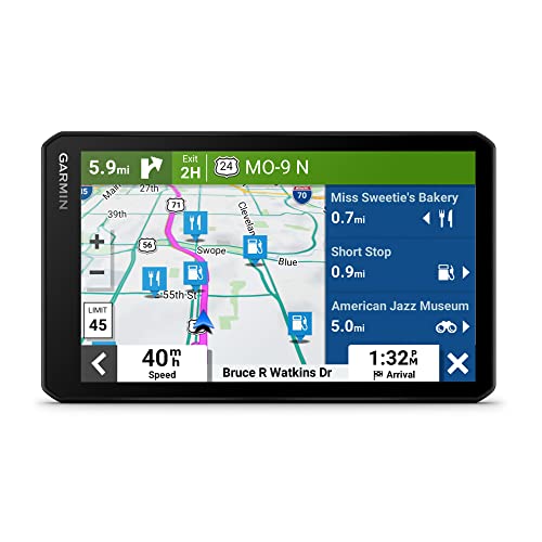 Garmin DriveCam 76, Large, Easy-to-Read 7” GPS car Navigator, Built-in Dash Cam, Automatic Incident Detection, High-Resolution Birdseye Satellite Imagery